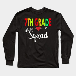 4th Grade Squad Teacher Back To School Long Sleeve T-Shirt